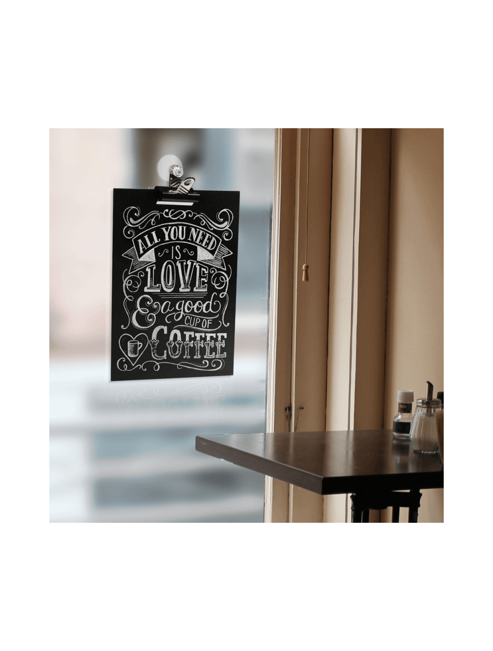 Affichage de la fenêtre Chalkboard avec clip Bulldog