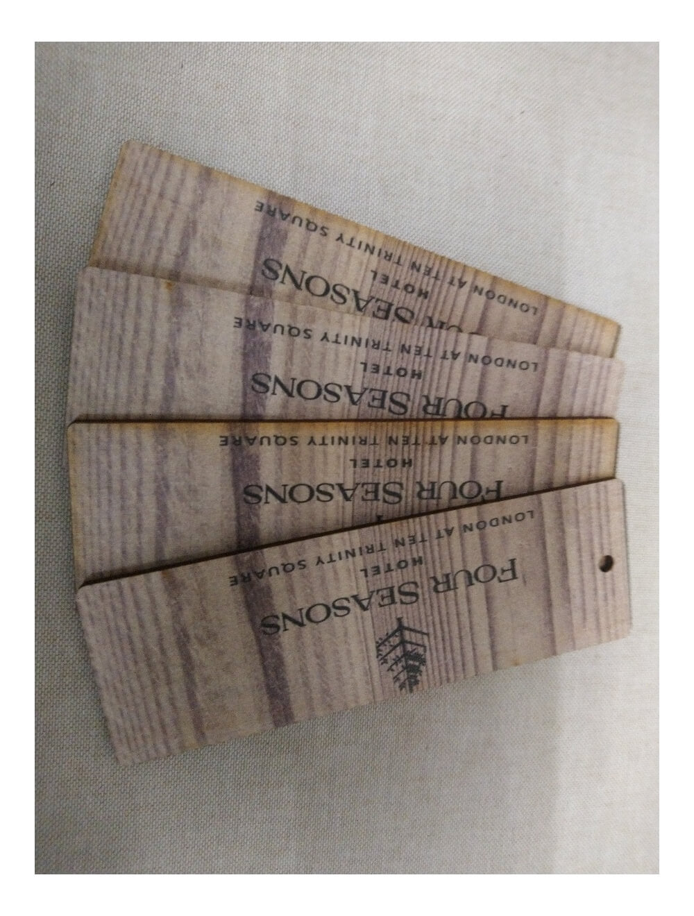 Tags clés en bois BeachHut