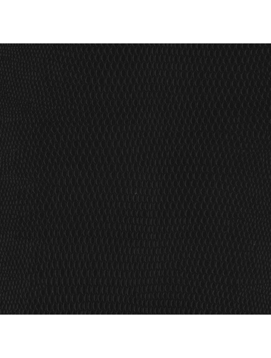 Swatch du matériau noir de Berlin Lizard