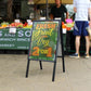 Snap Frame A-board Pavement Sign - Black - Worldwide Menus